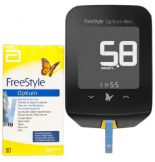 Глюкометр Freestyle Optium Neo (Фрістайл Оптіум Нео) + 50 тест-смужок, ABBOTT (США)