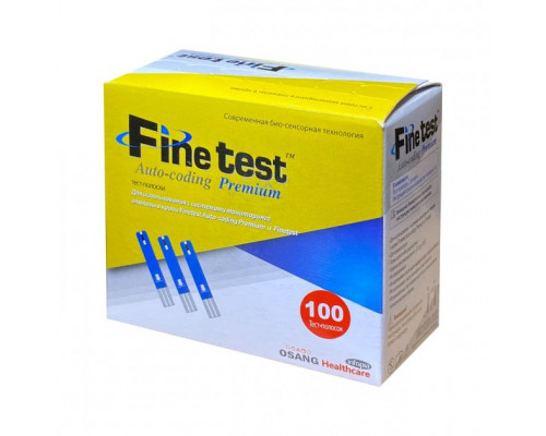 Тест-полоски Fine test Avto-coding Premium - 100шт. в упаковке
