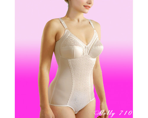 Корректирующие боди эластичное с кружевным бюстгальтером Comfort Molly 710