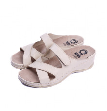 Шльопанці жіночі анатомічні, замша, NAPPA BEIGE 782, Mubb