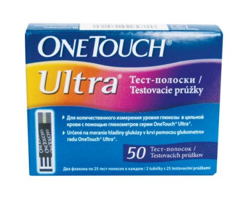 Тест-полоски One Touch Ultra №50, LifeScan (США)