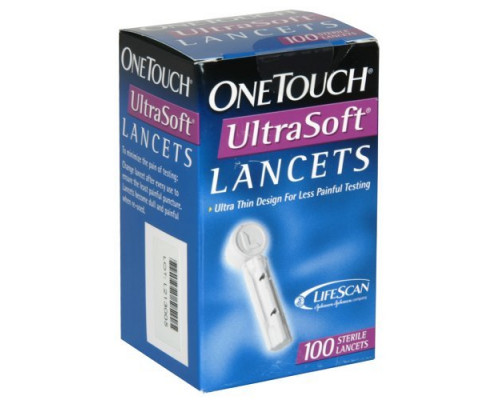 Ланцеты для глюкометра OneTouch UltraSoft №100