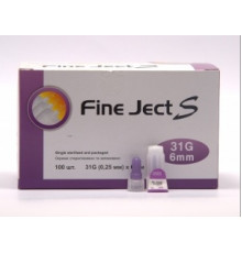 Голки для інсулінових шприц-ручок Fine Ject S 0,25мм (31G) х 6мм, 100шт.
