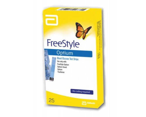 Тест-полоски FreeStyle Optium (ФриСтайл Оптиум) №25 - 25шт. в упаковке