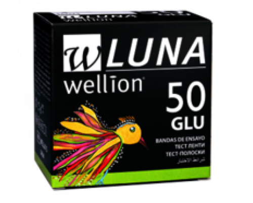 Тест-полоски для измерения уровня глюкозы Wellion LUNA Duo (Австрия) 50 штук в упаковке