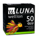 Тест-полоски для измерения уровня глюкозы Wellion LUNA Duo (Австрия) 50 штук в упаковке