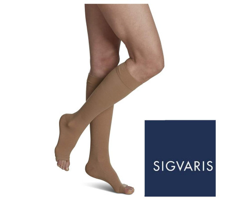 Гольфи компресійні I клас відкритий носок серія Essential Classic Sigvaris