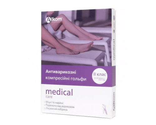 Гольфи антиварикозні medical care, клас компресії II, відкритий мисок, Алком
